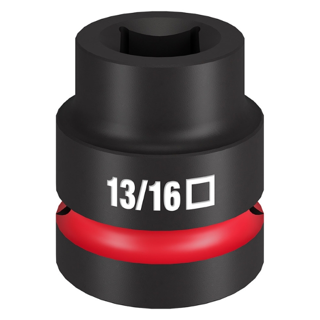 Milwaukee 49-66-7841 SHOCKWAVE IMPACT DUTY 1″ Drive x 13/16″ Standard 4-Point Square Socket