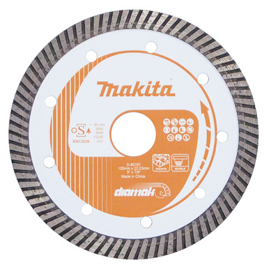 Makita 125mm x 22/20 DIAMAK TURBO RIM DIAMOND BLADE - D-80167