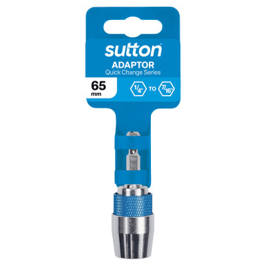 Sutton Quick Change Bit Adaptor Hex 1/4"-7/16", 65mm - D5170065