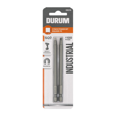 Durum Square SQ2 Power Bit 100mm 2 Pack - DB216