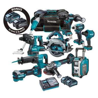 Makita 10 Piece Combo Kit 40V Max XGT - DK0238G101