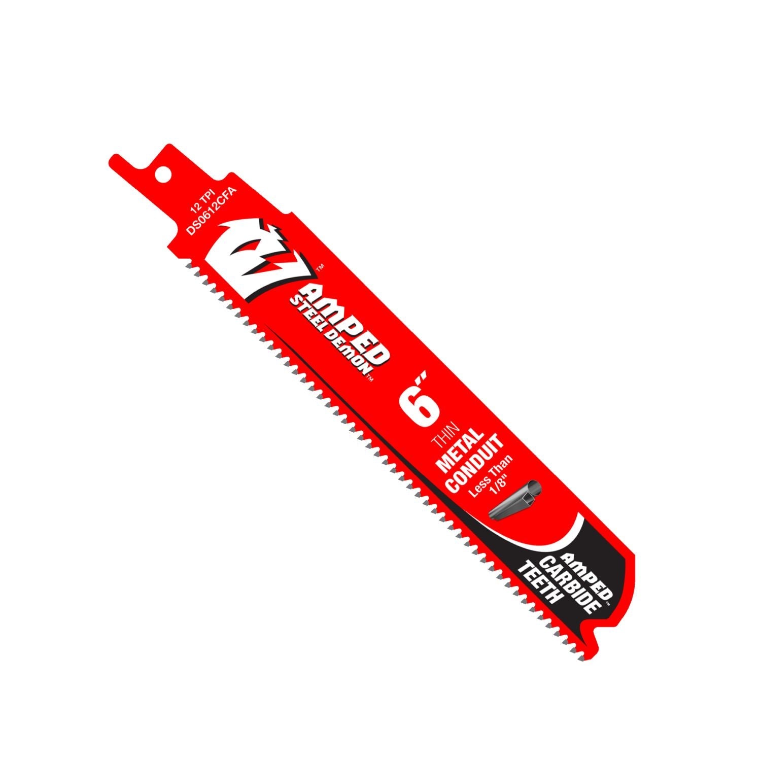 Diablo DS0612CFA AMPED Steel Demon 6 in. 12 TPI Carbide Teeth Reciprocating Saw Blade for Thin Metal