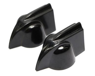 DakaWare Chicken Head Knob, 1/4" Shaft, All Black, 2pcs