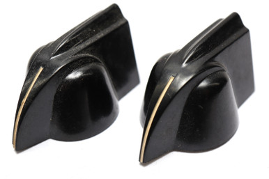 DakaWare Chicken Head Knob, 1/4" Shaft, Black, 2pcs
