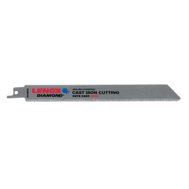Lenox Diamond Grit Reciprocating Saw Blade 250 X 80 X 10MM 8" - 10833800RDG