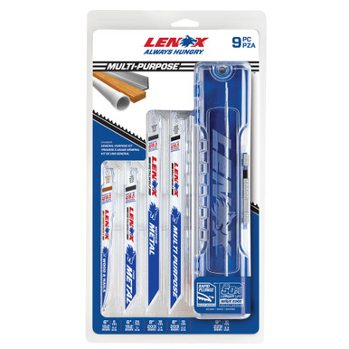 Lenox General Purpose Reciprocating Saw Blade Kit 9 Piece - 121439KPE