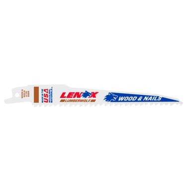 Lenox Wood Bi-Metal Reciprocating Saw Blade 6TPI 152 x 19 x 1.3 MM 5 Pack - 20572656R