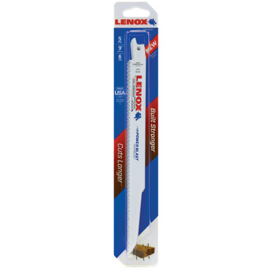 Lenox 6TPI Reciprocating Bi-Metal Wood Saw Blade 225MM 5 Pack - 20582956R