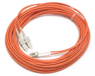 Fibertronics PC-KD6D30P09M LC to SC Duplex Patch Cable, Multi-Mode 62.5, 9m