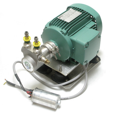 Fluid-O-Tech PA3514 Rotary Vane Pump with Leroy Somer LS71B/T 117VAC Motor