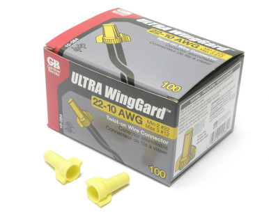 Gardner Bender 10-084 WingGard Twist-On Wire Connector, Yellow, 22-10AWG, 600pcs