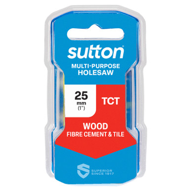 Sutton Holesaw TCT Multi-Purpose Yellow 25mm - H1270250
