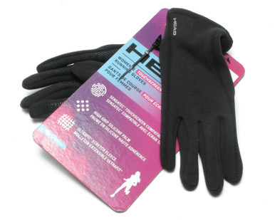 HEAD Women's Touchscreen Running Gloves, Black, Size Small