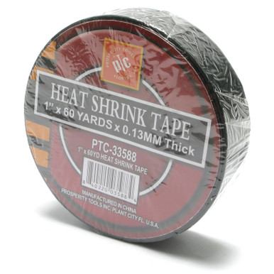 Heat Shrink, Non-Adhesive Tape, 60 Yards x 1", Black
