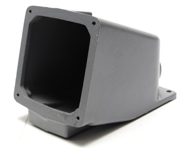 Hubbell BB601W IEC Pin and Sleeve Back Box, Gray Cast Aluminum
