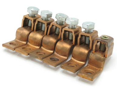 Ilsco SLU-175 Offset Mechanical Copper Lug, #4 - 3/0AWG, 3/8" Bolt, 6pcs