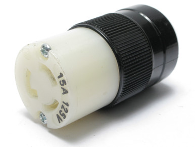 Interpower 88030250 125VAC 15A 3-Wire, 2-Pole NEMA L5-15R Twist-Lock Receptacle