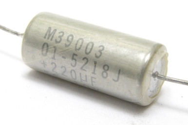 Kemet M39003/01-5218 220uF 5% 10V Milspec Capacitor, 3pcs