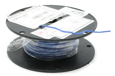 M22759/11-14-6, 14AWG, Silver Plated, PTFE Teflon Jacketed Wire, Blue, 200ft