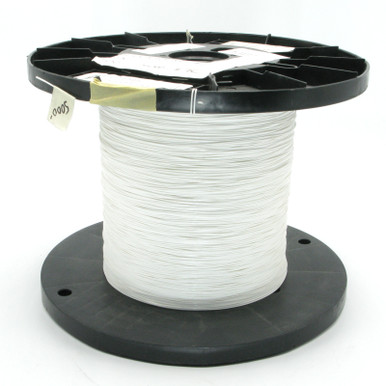 M22759/11-26-9, 26 AWG Silver Plated, PTFE Teflon Jacketed Wire, White, 250ft