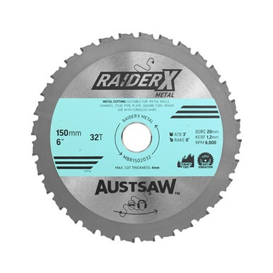 Austsaw RaiderX Aluminium Multi Material Blade 216mm x 30 x 80T - ABRX2163080