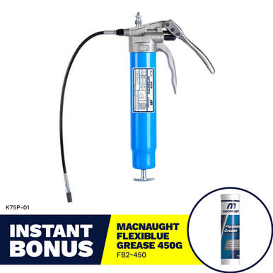 Macnaught AutoSwitch Pistol Grip Grease Gun 450 Gram - K75P-01