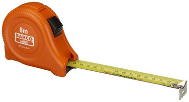 Bahco 8M Measuring Tape w/Positive Lock Button - MTG-8-25-A