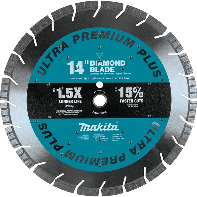 Makita E-02652 14″ Ultra‑Premium Plus Diamond Blade Segmented