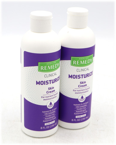Medline Remedy Clinical Skin Cream Scented, 8oz, 2pk