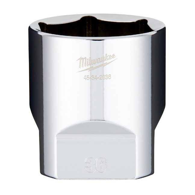 Milwaukee 45-34-2036 1/2″ Drive 36mm Metric 6-Point Standard Socket with FOUR FLAT Sides