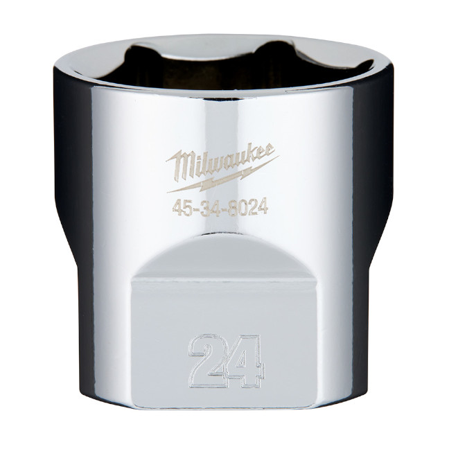 Milwaukee 45-34-8024 3/8″ Drive 24mm Metric 6-Point Standard Socket