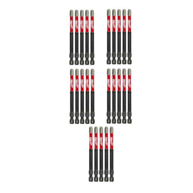 Milwaukee 48-32-4192 SHOCKWAVE Impact PH3 x 3-1/2″ Phillips Bit 25-Pack