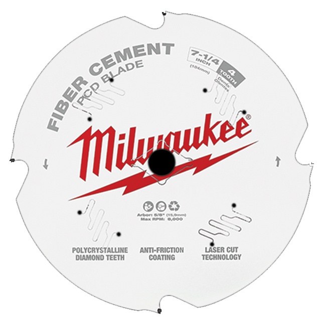 Milwaukee 48-40-7000 7-1/4″ PCD/Fiber Cement Circular Saw Blade