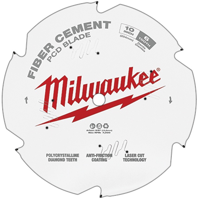 Milwaukee 48-40-7010 10″ PCD/Fiber Cement Circular Saw Blade