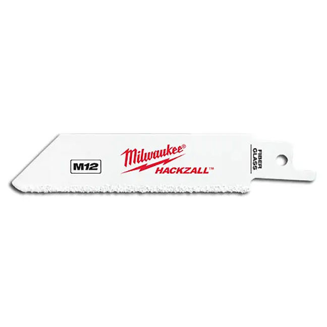 Milwaukee 49-00-5400 4″ 10TPI Thin Kerf Bi-Metal M12 HACKZALL Blade for Fiberglass 3-Pack