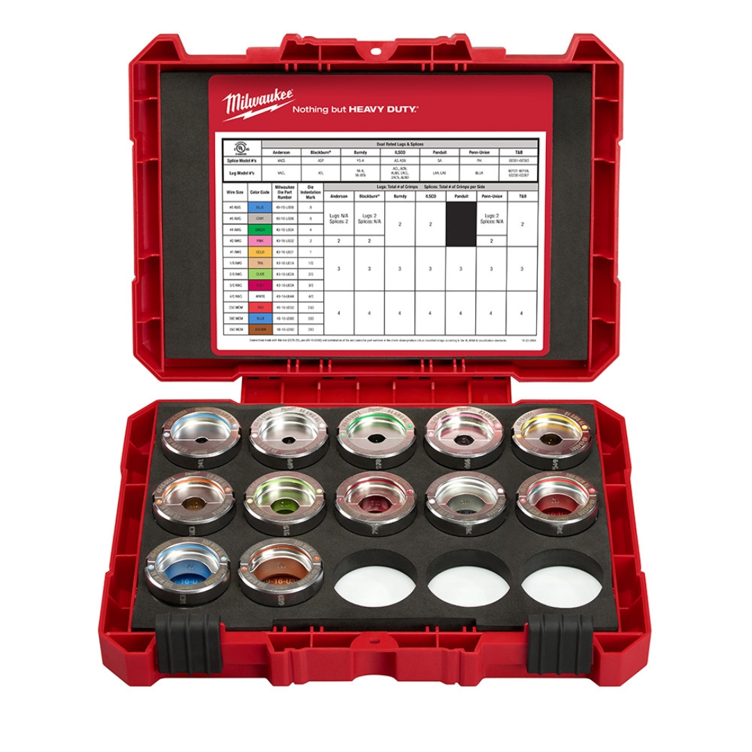 Milwaukee 49-12-KITA EXACT #6 – 750 MCM Aluminum 12T U Style Die Kit
