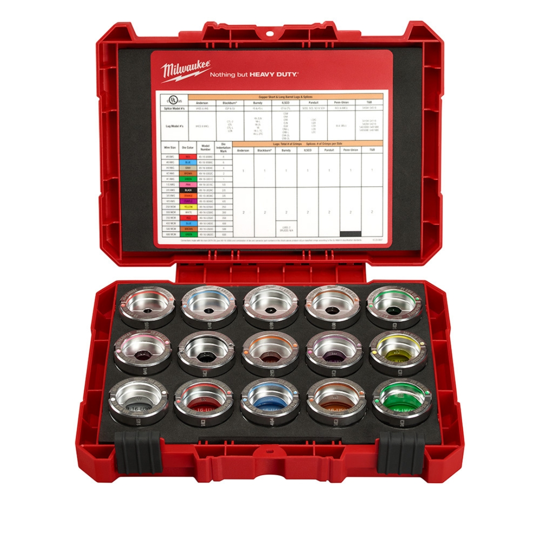 Milwaukee 49-12-KITC EXACT™ #6 – 750 MCM Copper 12T U Style Die Kit