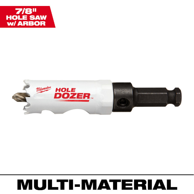 Milwaukee 49-56-9659 7/8″ Hole Dozer Bi-Metal Hole Saw with Arbor
