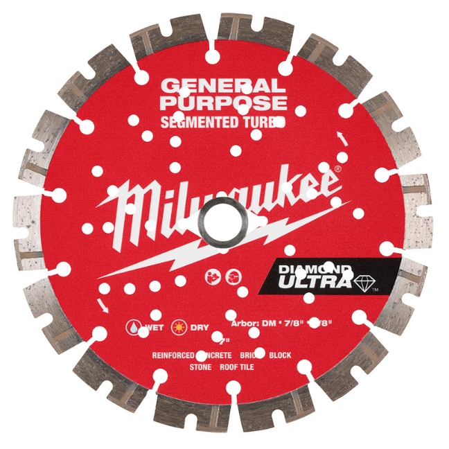 Milwaukee 49-93-7529 7″ DIAMOND ULTRA Segmented Turbo Blade