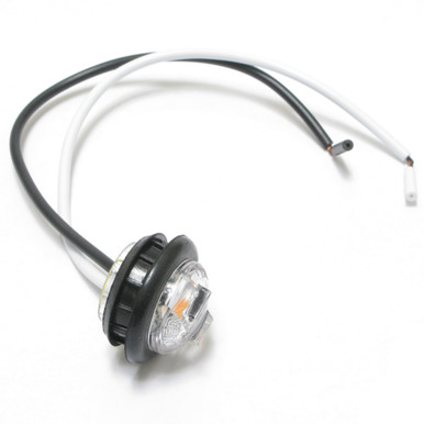 Mini 3/4 Inch Round Amber Led Marker Light