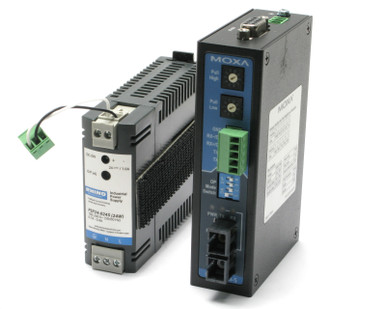 Moxa ICF-1150I-S-SC Serial to Fiber Converter w/Power Supply