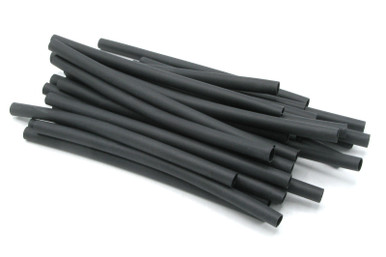NSPA HST205B Flex Dual Wall Heat Shrink, 1/4" ID x 6", Black, 30-pack