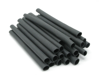 NSPA HST206B Flex Dual Wall Heat Shrink, 3/8" ID x 6", Black, 25-pack