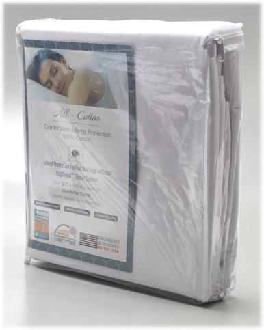 National Allergy Premium 100% Cotton Duvet Comforter Protector, Jumbo King