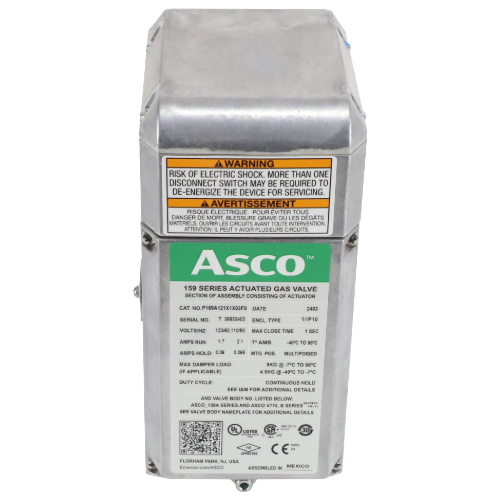 ASCO P159A121X1X03F0 120V On/Off General Purpose Actuator w/ Proof of Closure Switch