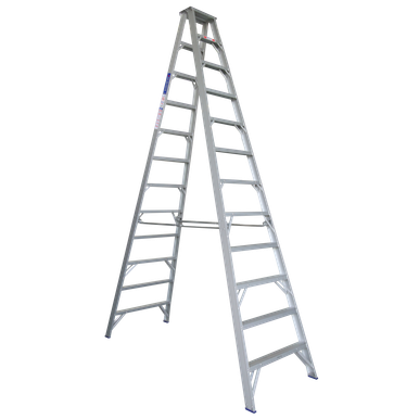 INDALEX AL 150KG Pro Double Sided Step Ladder 3.7M - PROS12D