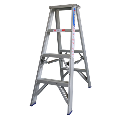 INDALEX AL 180KG Pro Double Sided Step Ladder 1.2M - PROS4D