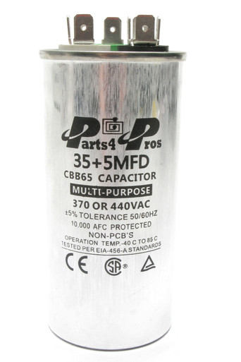 Parts 4 Pros CBB65, 35 UF + 5 UF 440 VAC Motor Run Capacitor