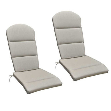 Peak Season Adirondack Cushion for Leisure Line Chairs, Gray, 2-pack