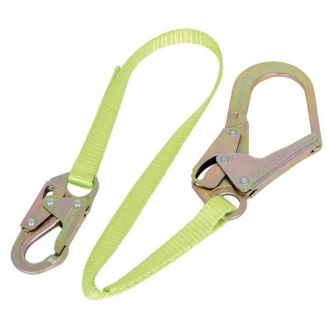 Peakworks LAN-3402-4 V815424 Restraint Lanyard – 1″ x 4ft Webbing with Snap and Form Hooks